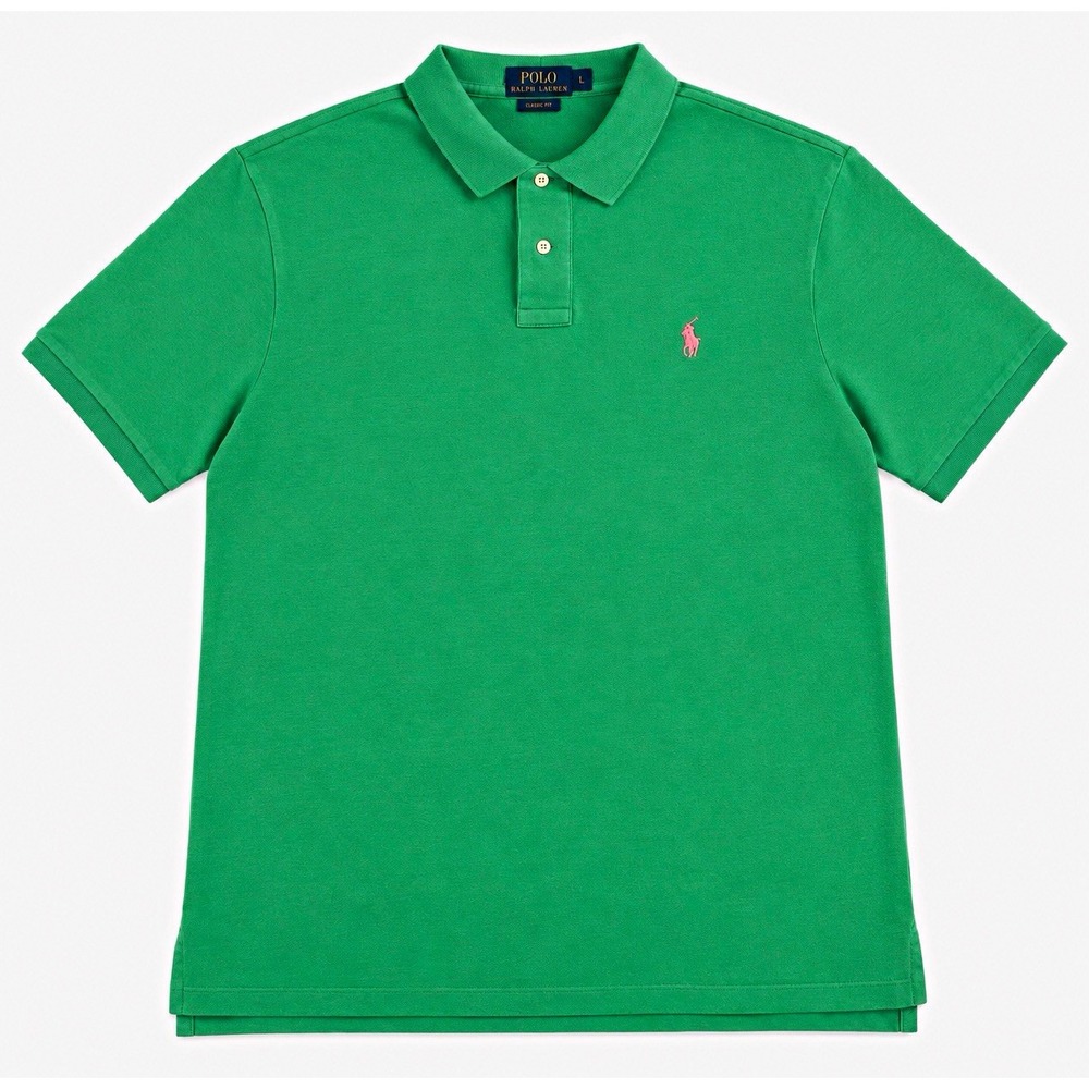 Polo Ralph Lauren Classic Fit Mens XL Green Polo Shirt Golf Preppy Logo